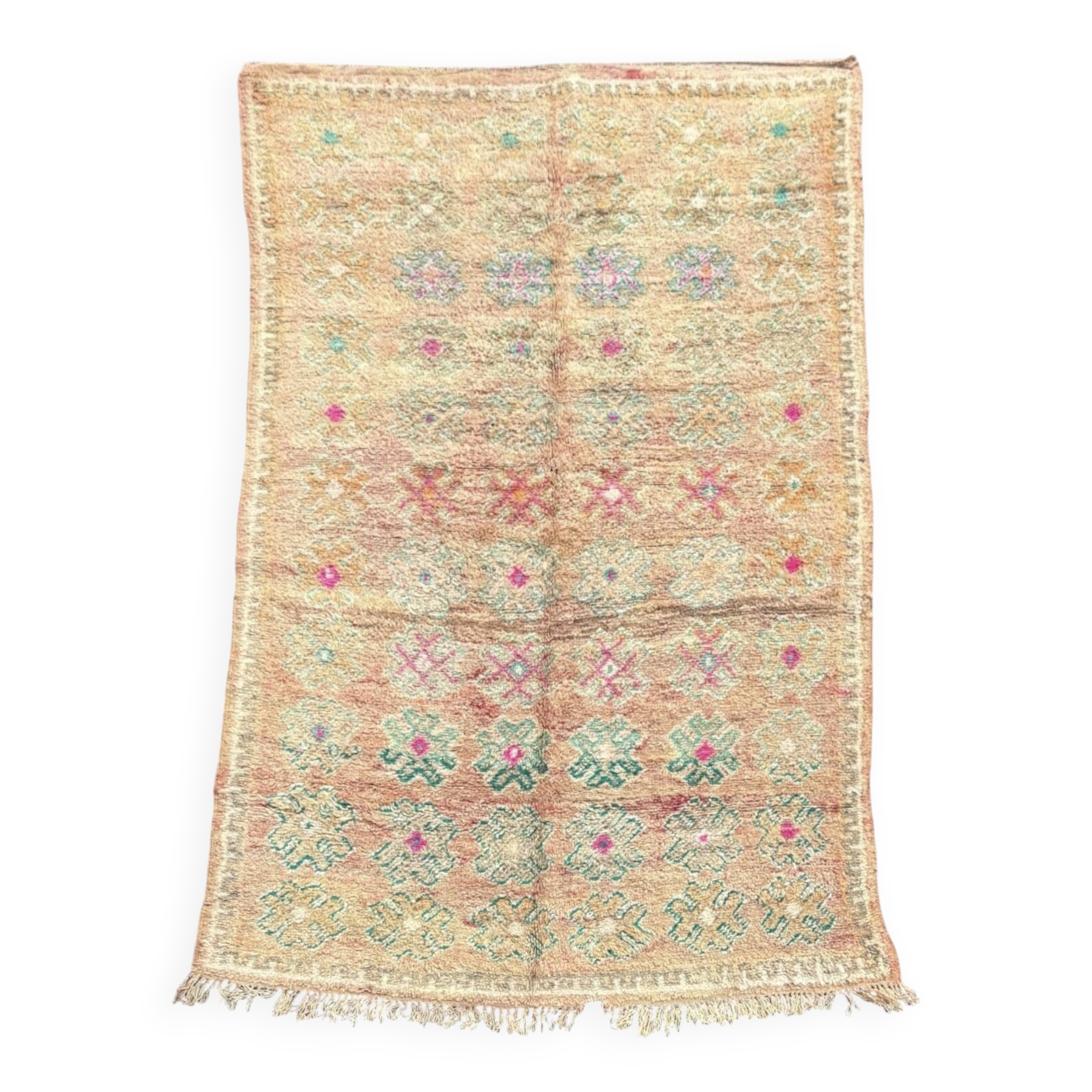 Tapis Berbere marocain vintage de Boujad