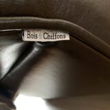 Brown leather club sofa