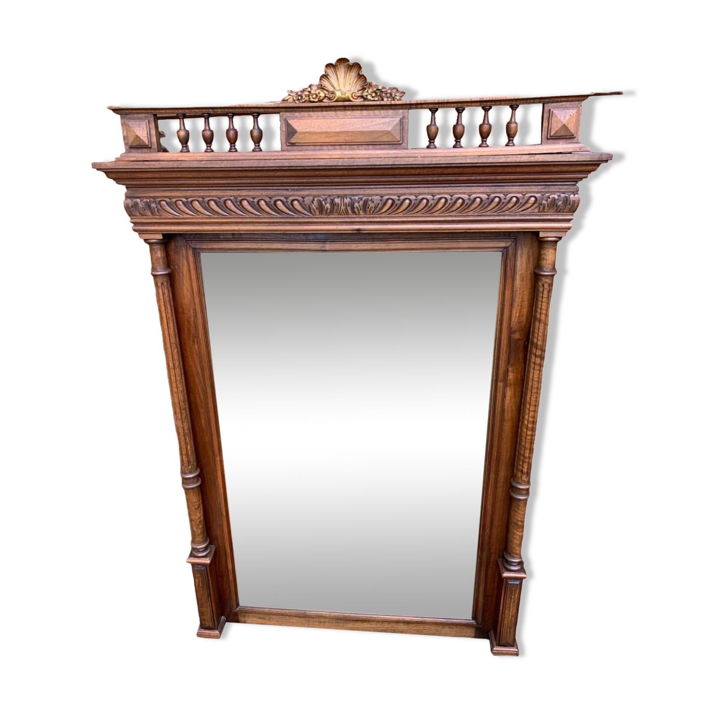 Louis XV style mirror/overmantel, 1950s
