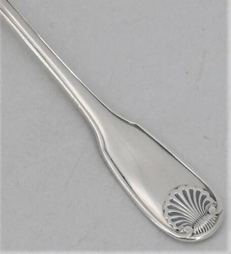 Christofle Vendome model 6 spoons, ice scoops, in silver-plated metal, 12.7 cm