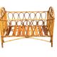 Vintage rattan baby bed 1960