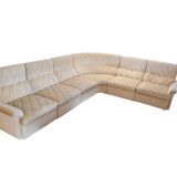 Canapé d'angle modulaire vintage des années 1970