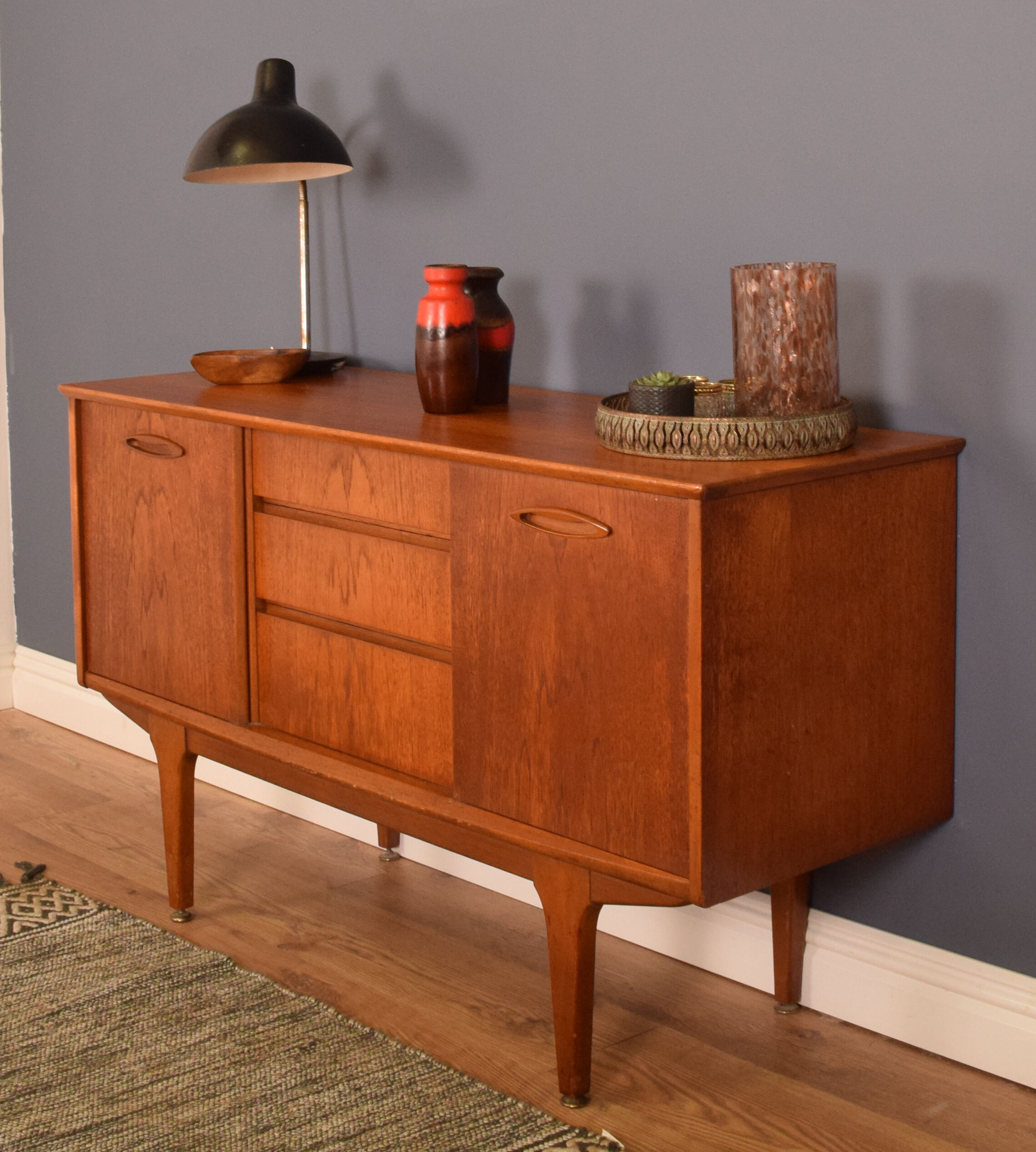 Restored Short Teak Retro Jentique 1960s Sideboard
