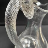 Orangeade pitcher with ice bag – Plain crystal – 19th century