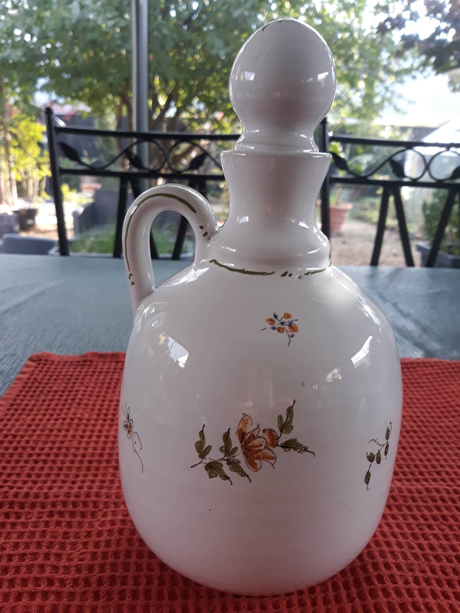 handmade carafe from Moustiers