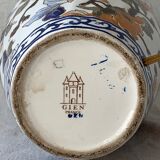 Gien Peonies 1960 multicoloured and floral lamp foot