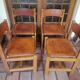 Regain elm and leather chairs