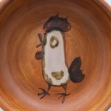 Ceramic fondue pot from la colombe, 1970