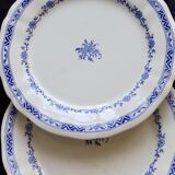 6 assiettes plates vintage Gien – Modèle “Royal”