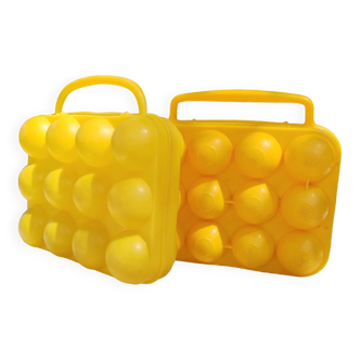 Set of 2 egg cartons 70s 80s