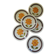 6 plates in vintage Italian earthenware 1970
