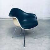 Mid-Century Black Leather Dax Armchair by Charles & Ray Eames for Herman Miller, 1960s