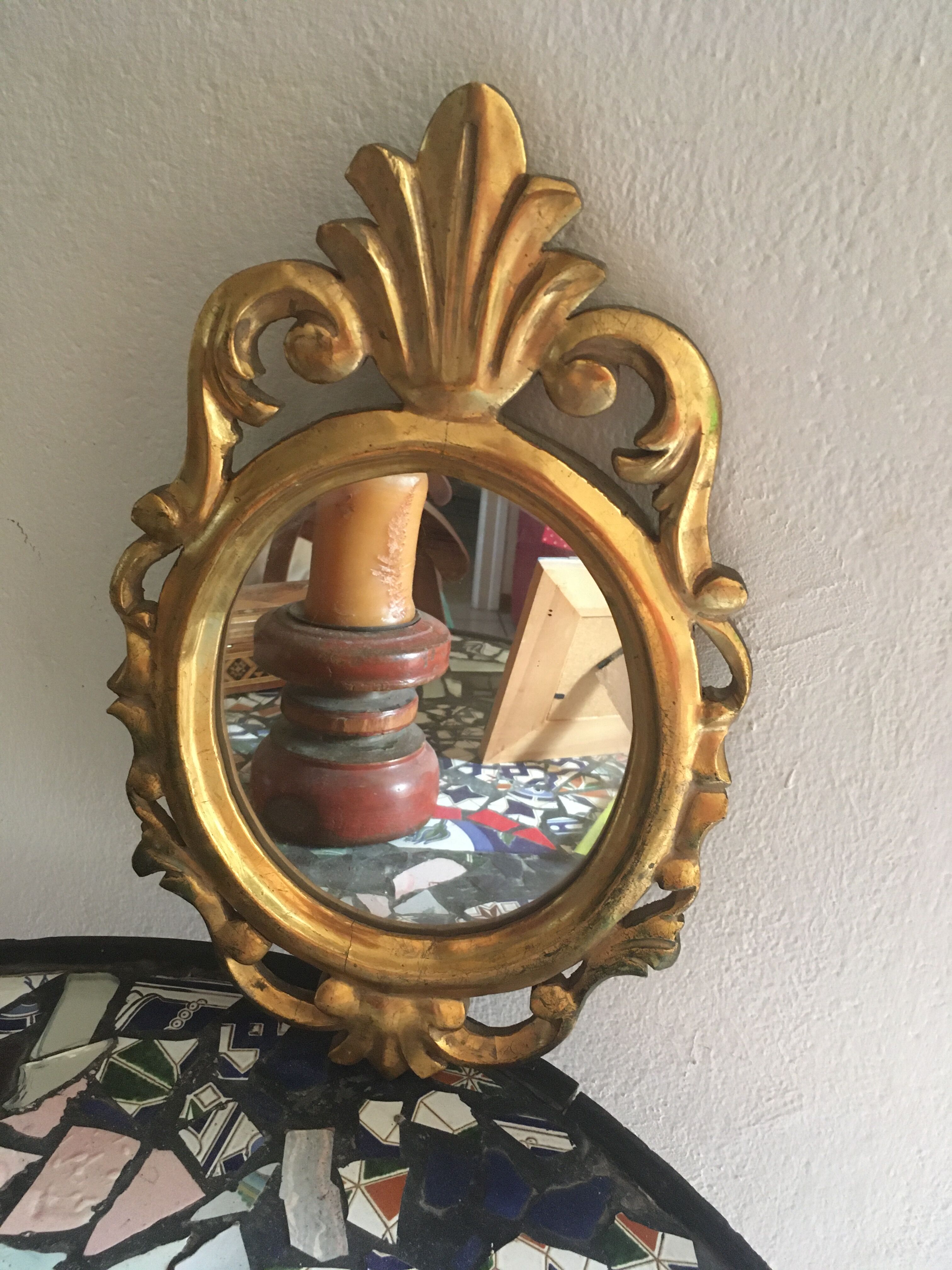 Baroque mirror gilded wood.