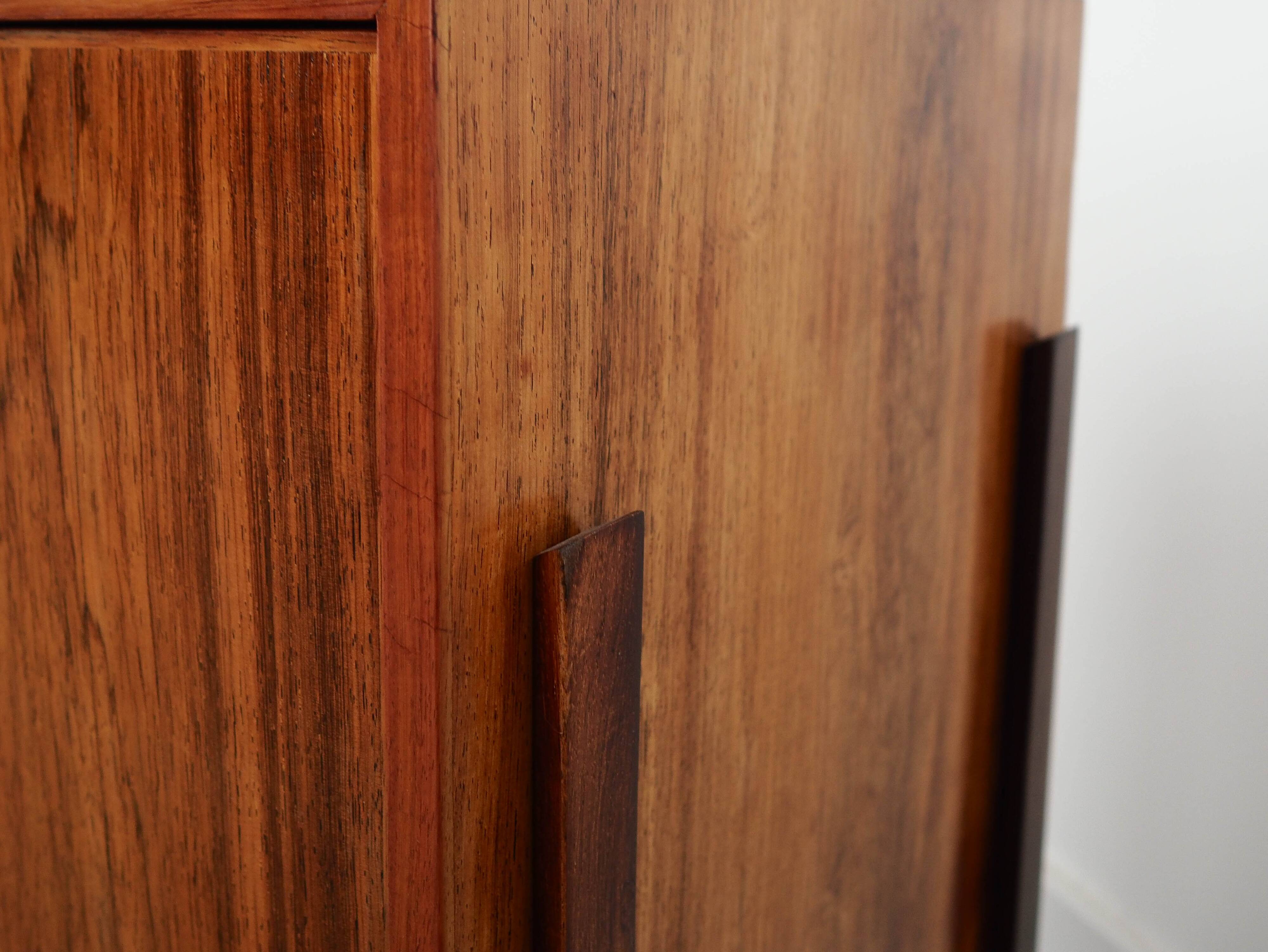 Cabinet de bar danois en bois de rose, années 1970