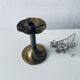 Antique golden brass candle holder