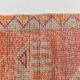 3x10 Coral Orange & Red Turkish Vintage Runner Rug, 98x322Cm