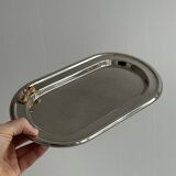 Petit plateau en inox à motif nœuds