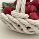 Italian ceramic cherry basket signed Bassano – Vintage