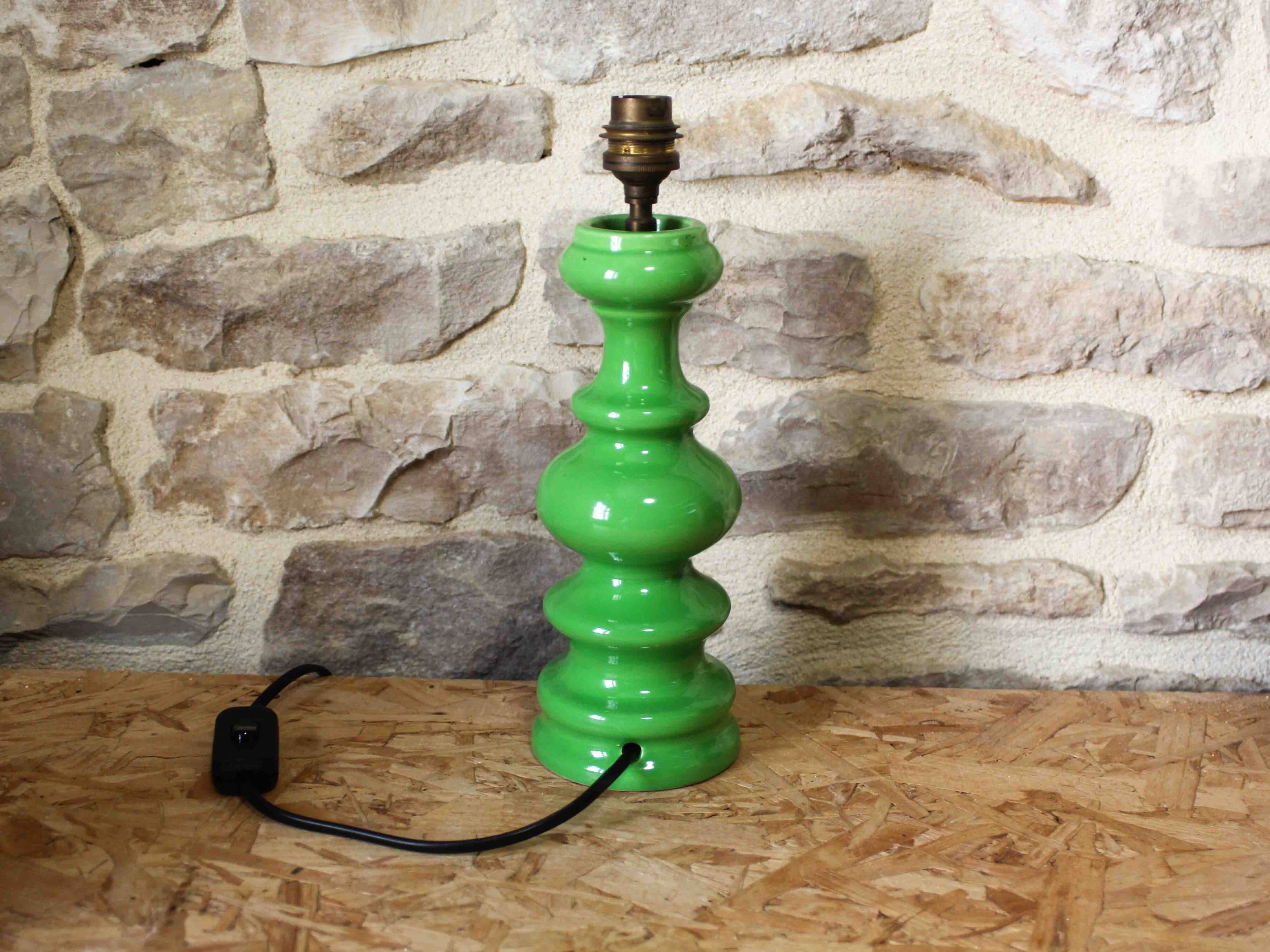 Saint Clément glazed ceramic lamp base