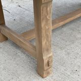 Renovated extendable farmhouse table in raw oak 255cm