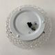Pair of vintage round glass wall lamps