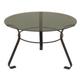 Table basse en verre, design danois, années 1970, production : Danemark