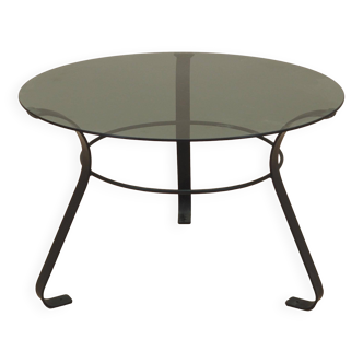 Glass coffee table, Danish design, 1970s, production: Denmark