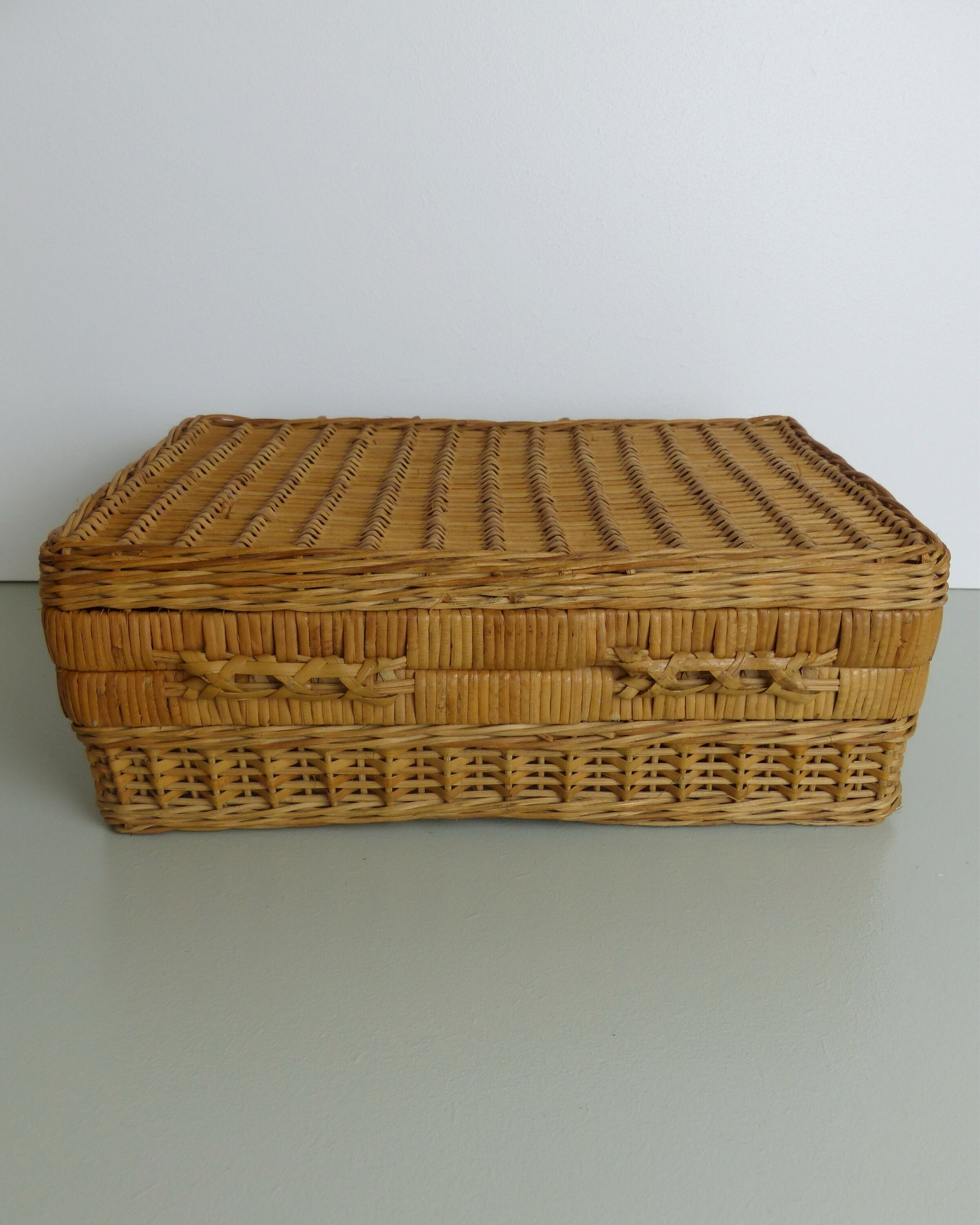 Rattan suitcase