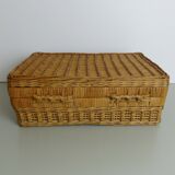 Rattan suitcase