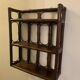 Rattan wall shelf