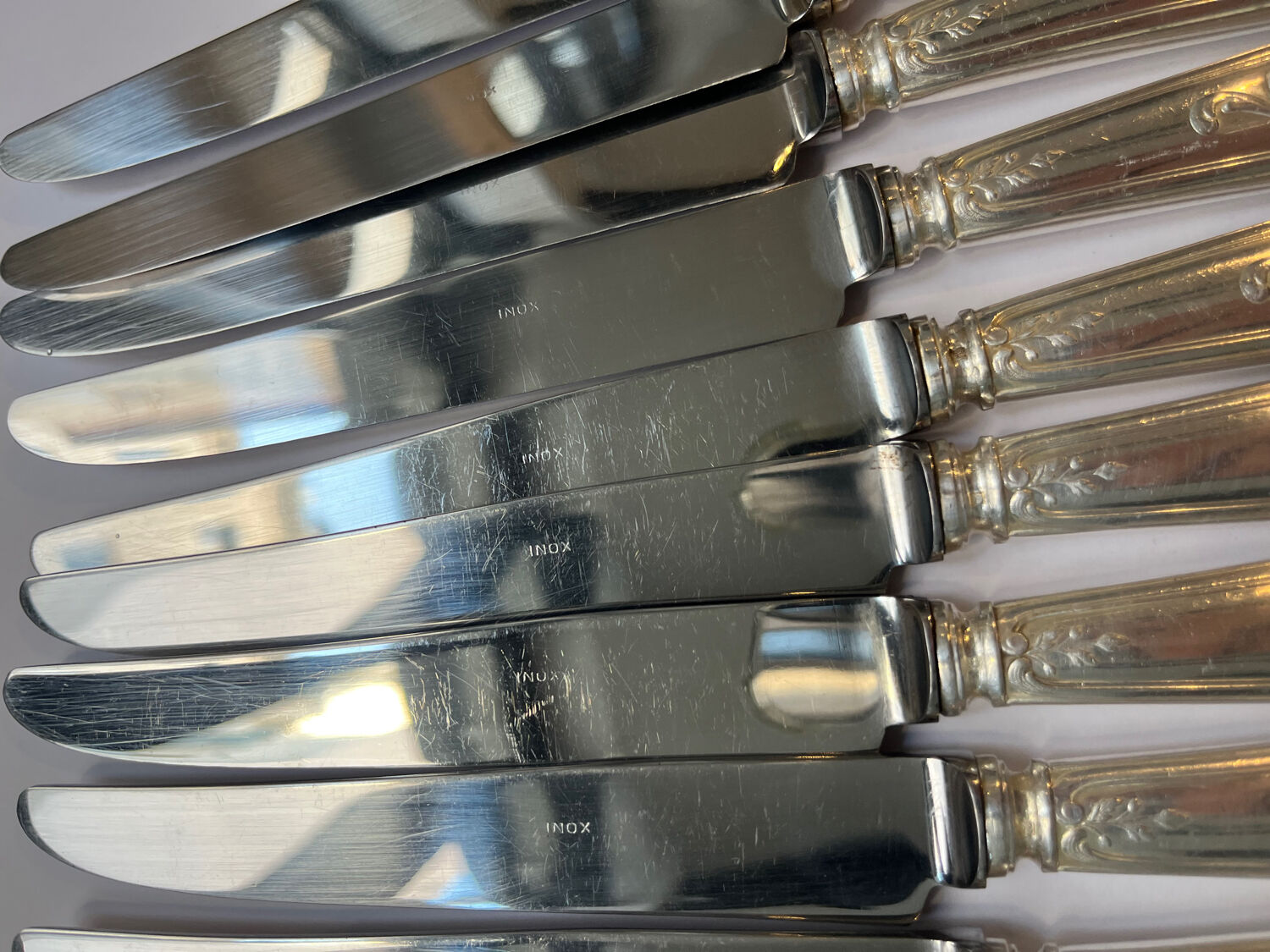 28-piece silver-plated cutlery set in Louis XV style.