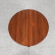 Midcentury Danish round teak dining table with 2 extensions 1960s