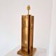 Vintage geometric brass lamp foot, Italy circa 1970