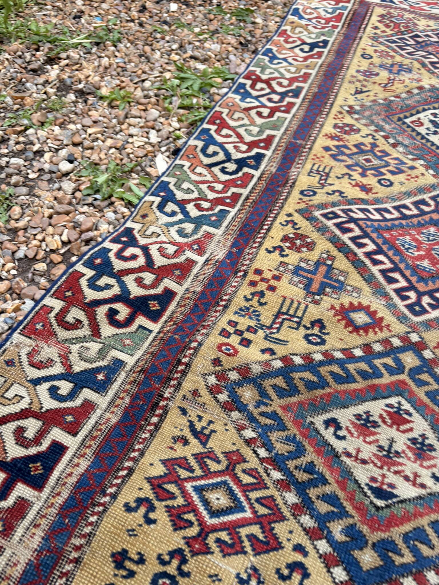 Persian Corridor Rug Antique Handwoven 85x340 Tribal Boho Turkish Kurdish