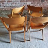 Set of four theatre chairs 1960
