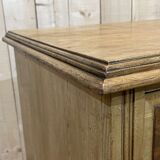 English chest of drawers in frene and nineteenth yew magnifying glass