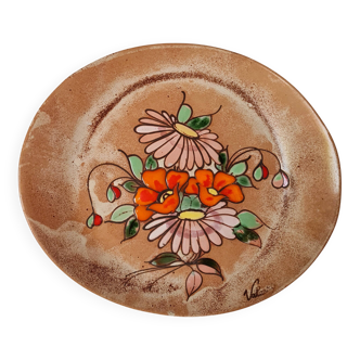 Vallauris floral decorative plate