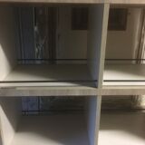 Store display for whisky and rum in metal and melamine