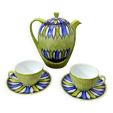 Sologne porcelain teapot and cups