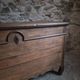 Antique marriage chest in oak / blanket chest – 18th century, Auvergne, France