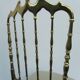 Italian Side Chair in Golden Brass by Giuseppe Gaetano Descalzi for Chiavar