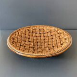 Large woven ceramic basket Vallauris D31cm