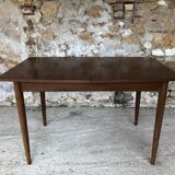 Scandinavian extension teak stretch table in butterfly ephardt by Meredew circa 60's