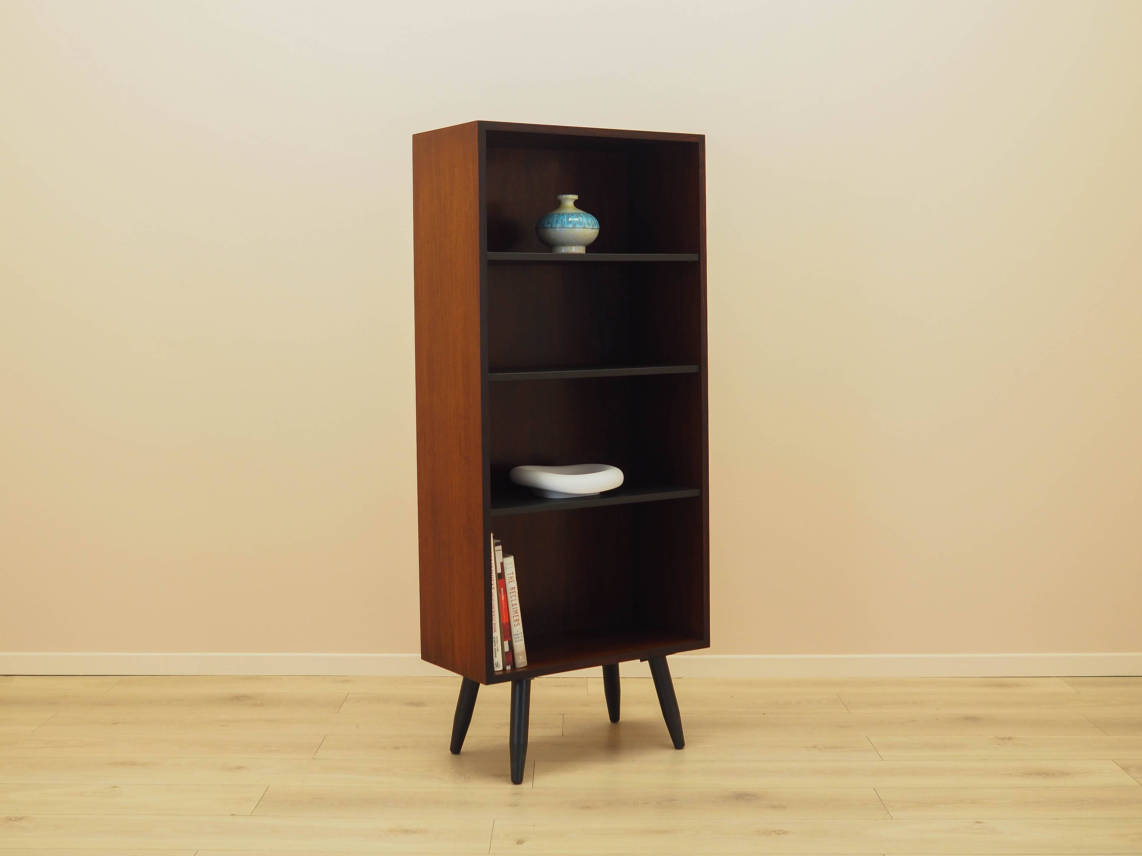 Mahogany bookcase, Danish design, 1970s, manufactured by Omann Jun