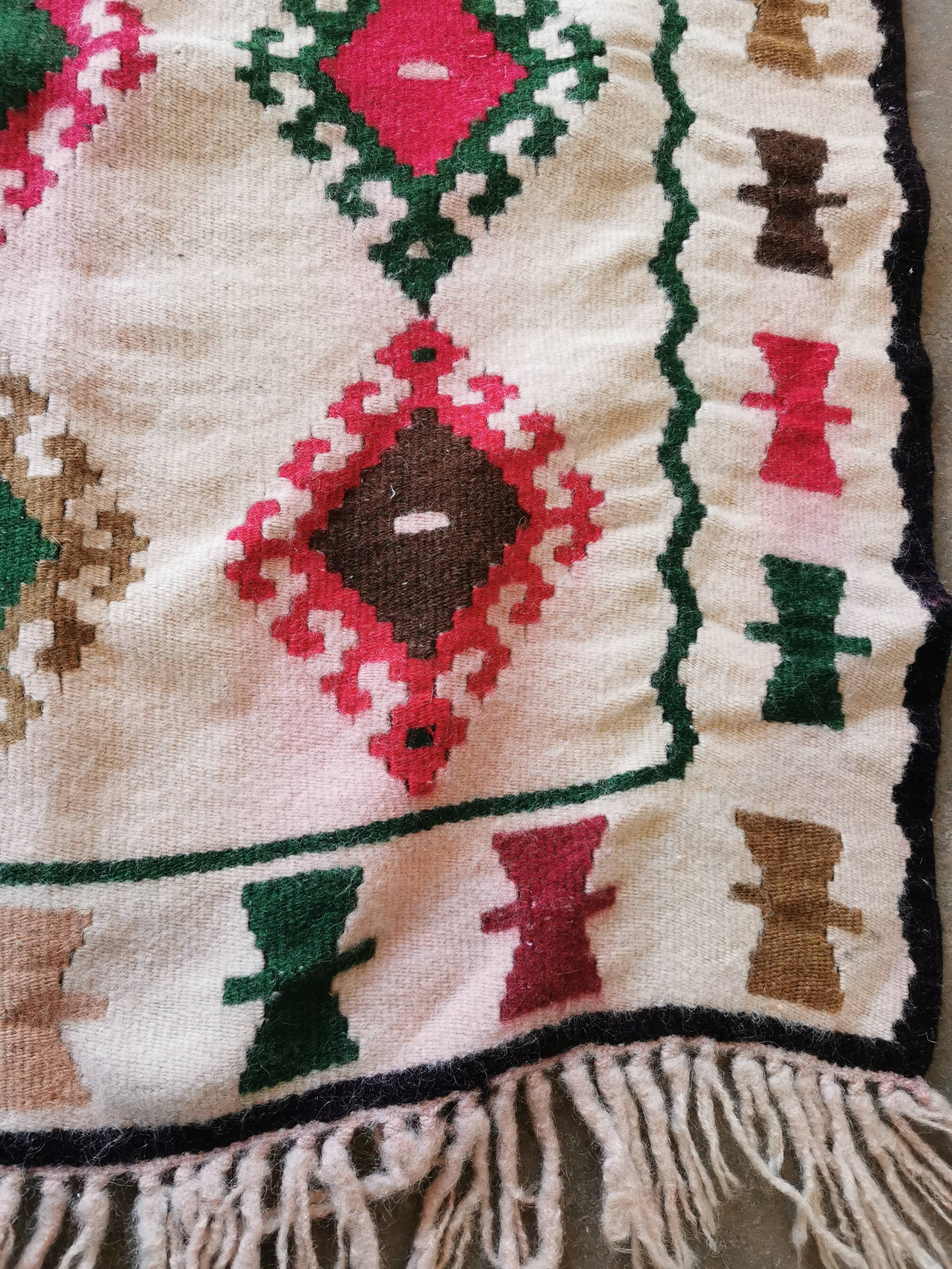 Antique Berber kilim runner rug