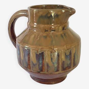 Bistro pitcher, enameled ceramic, 80s