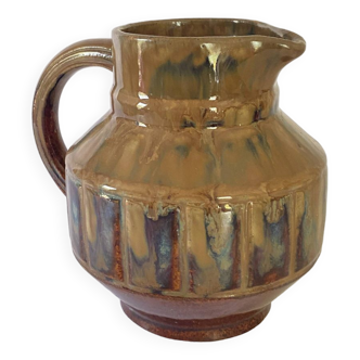 Bistro pitcher, enameled ceramic, 80s