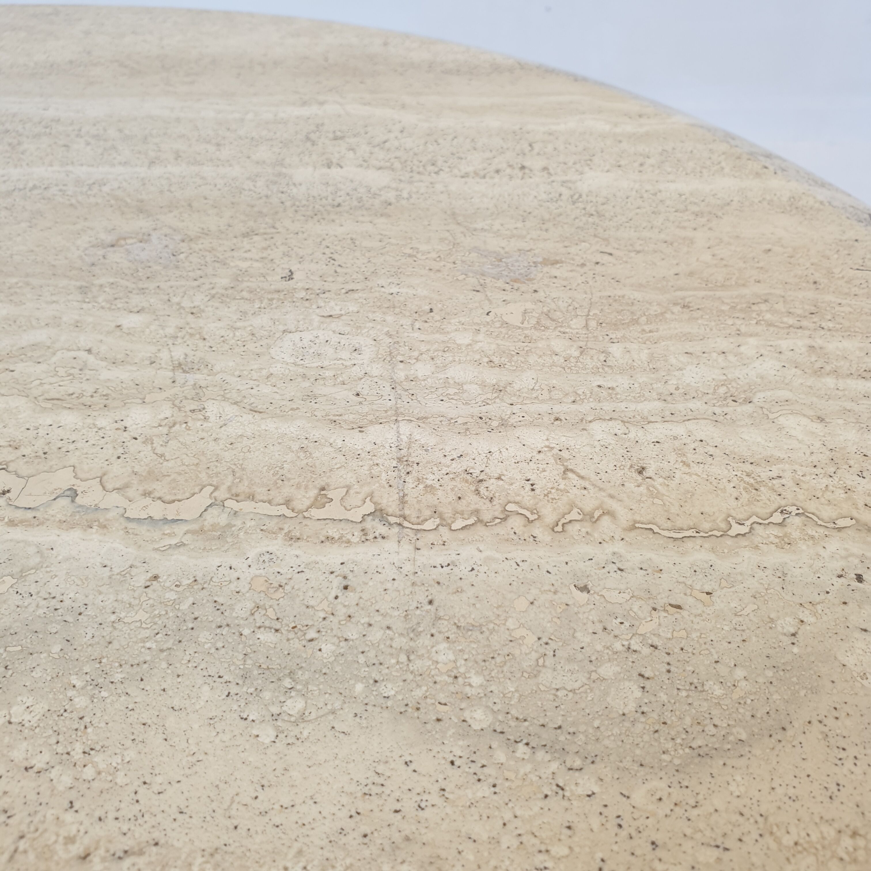 Italian Travertine Coffee Table, 1980's