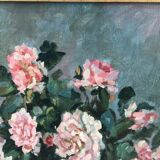 Still life bouquet of flowers oil painting