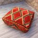 Vintage Moroccan pouf, Beni ourain Moroccan pouf, Berber pouf,